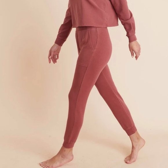 Marine Layer Sammi Red Ochre Jogger Sweatpants - Picture 6 of 6